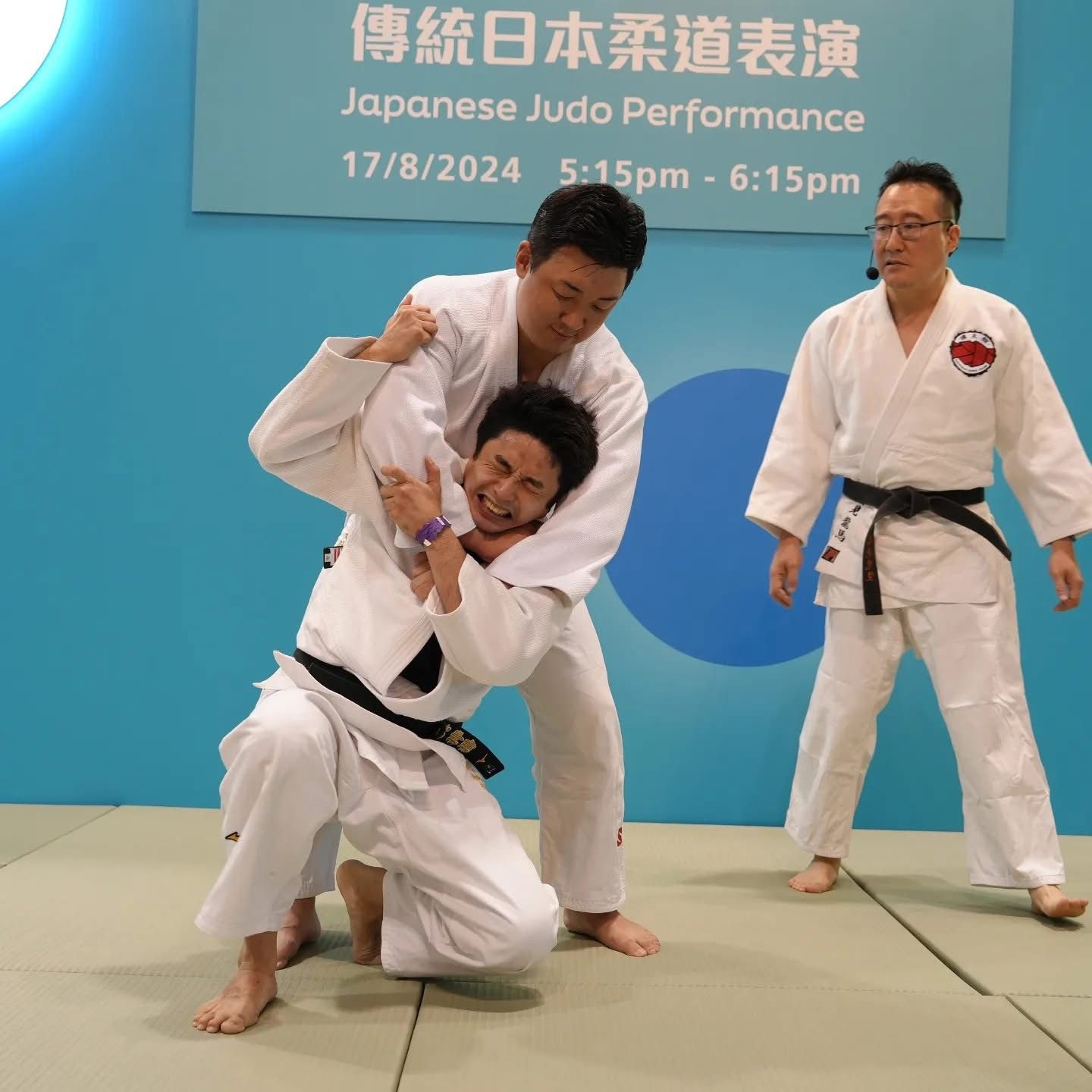 岩井龍馬指導的柔道演武與工作坊